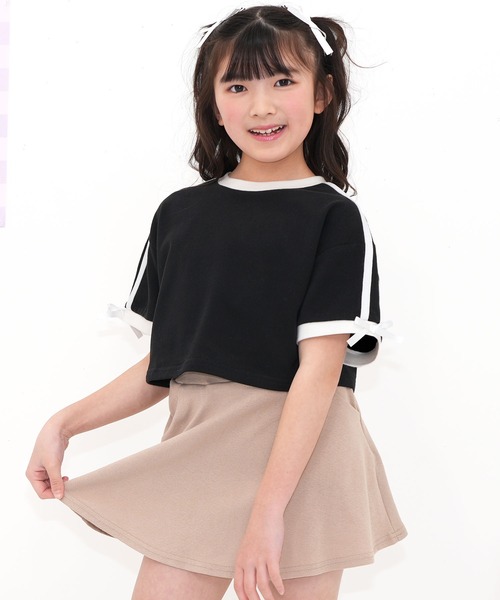 Bee des Bee（ビーデスビー）の「クロップド丈トップス（Tシャツ/カットソー・キッズ・ブラック/ブルーパープル/アイボリー・110cm/100cm/120cm/130cm/140cm/150cm）」の16枚目の写真