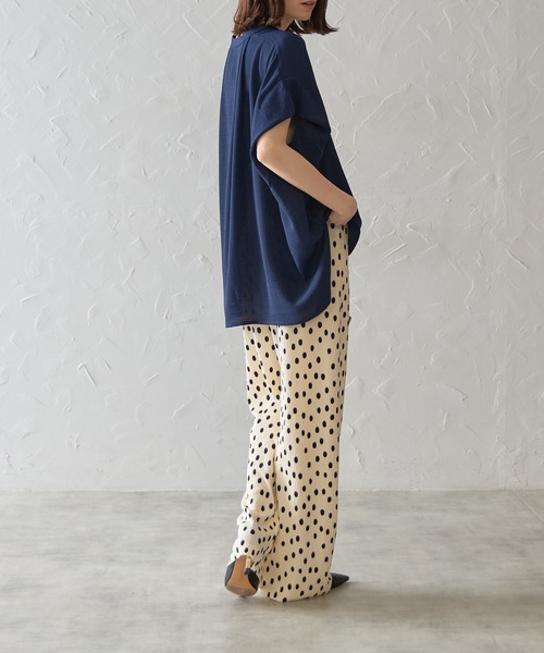 each（イーチ）の「フレンチスリーブとろみブラウス（シャツ/ブラウス・レディース・ホワイト/グリーン/レッド/ネイビー/ブルー・FREE）」の21枚目の写真