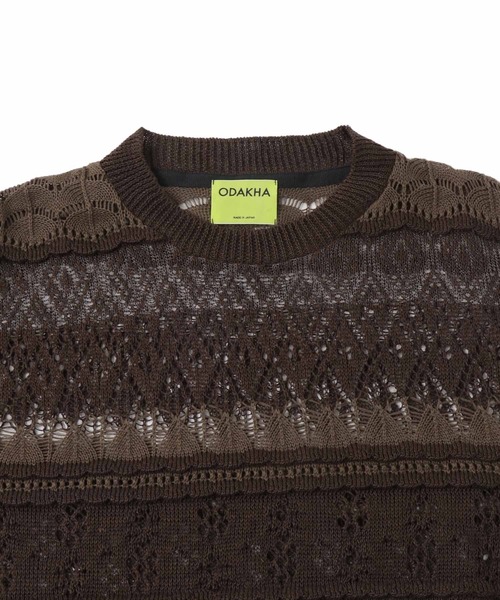 ODAKHA（オダカ）の「ODAKHA / crazy lace short knit