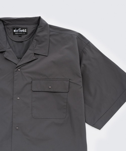 WILD THINGS（ワイルドシングス）の「OPEN COLLAR POCKET SHIRT（シャツ/ブラウス・メンズ・グレー/ブラック・L/M）」の5枚目の写真