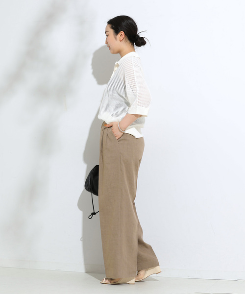 【未使用】journal standard L'essage　リネンパンツ 中古・古着通販】journal standard L'essage (ジャーナル