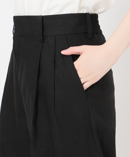 【未使用】journal standard L'essage　リネンパンツ セール】リネン2タックパンツ（スラックス）｜journal standard