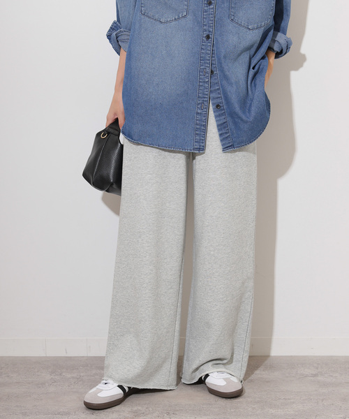 JOURNAL STANDARD relume（ジャーナルスタンダード　レリューム）の「《追加9》ワイドスウェットパンツ（スウェットパンツ・レディース・オートミール/ブラック系その他/グレー/アイボリー・FREE）」の13枚目の写真