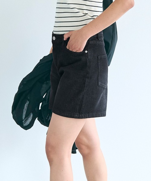 coca(coca)(コカ)の「デニムショートパンツ(デニムパンツ・レディース・ブラック/ブルー・S/M/L)」の11枚目の写真