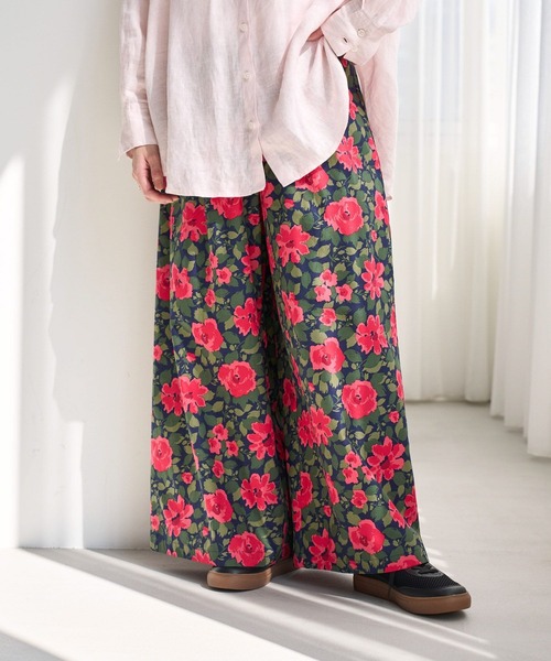 studio CLIP（スタディオクリップ）の「スーパーワイドマルシェパンツ[プチ・プラスサイズあり]（その他パンツ・レディース・イエロー/ブルー/ブラウン/レッド/ブラック・FREE/ﾌﾘｰ(L)/PF）」の13枚目の写真