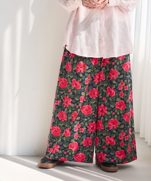 studio CLIP（スタディオクリップ）の「スーパーワイドマルシェパンツ[プチ・プラスサイズあり]（その他パンツ・レディース・イエロー/ブルー/ブラウン/レッド/ブラック・FREE/ﾌﾘｰ(L)/PF）」の14枚目の写真