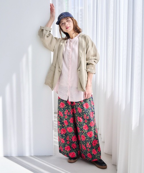 studio CLIP（スタディオクリップ）の「スーパーワイドマルシェパンツ[プチ・プラスサイズあり]（その他パンツ・レディース・イエロー/ブルー/ブラウン/レッド/ブラック・FREE/ﾌﾘｰ(L)/PF）」の17枚目の写真