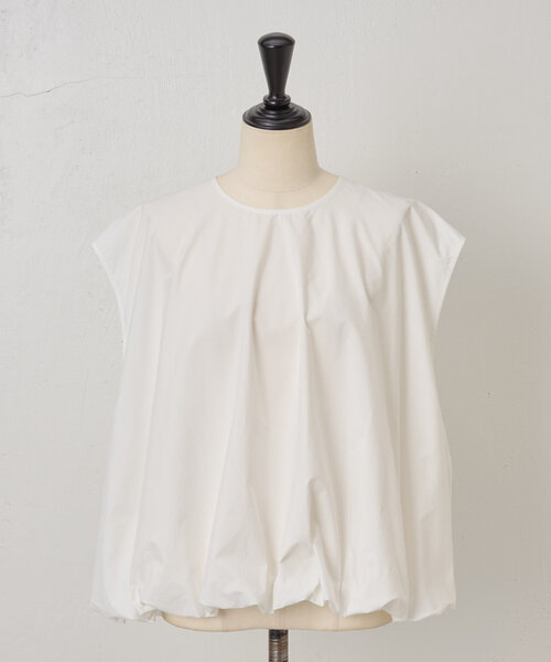 LIVETART（リヴェタート）の「後ろボタンバルーンブラウス（シャツ/ブラウス・レディース・ブルー/ホワイト・FREE）」の6枚目の写真