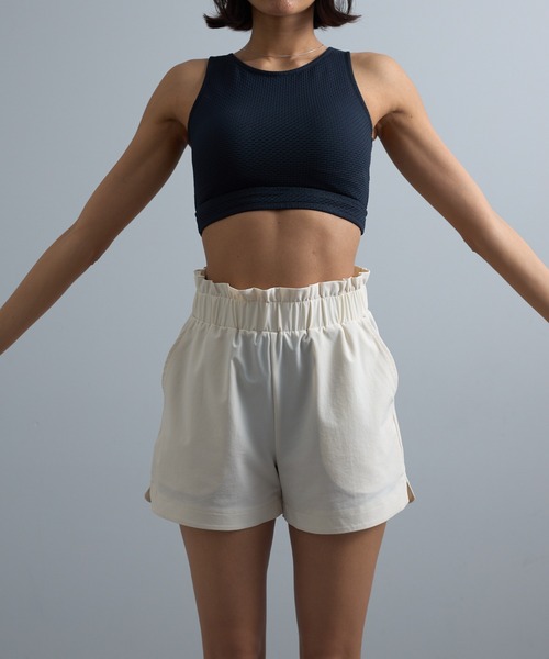 COLONY 2139(コロニートゥーワンスリーナイン)の「ラッシュガードショートパンツ(ラッシュガード・レディース・アイボリー/ブラック・FREE)」の14枚目の写真