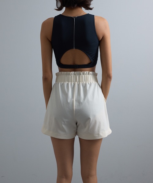 COLONY 2139(コロニートゥーワンスリーナイン)の「ラッシュガードショートパンツ(ラッシュガード・レディース・アイボリー/ブラック・FREE)」の16枚目の写真