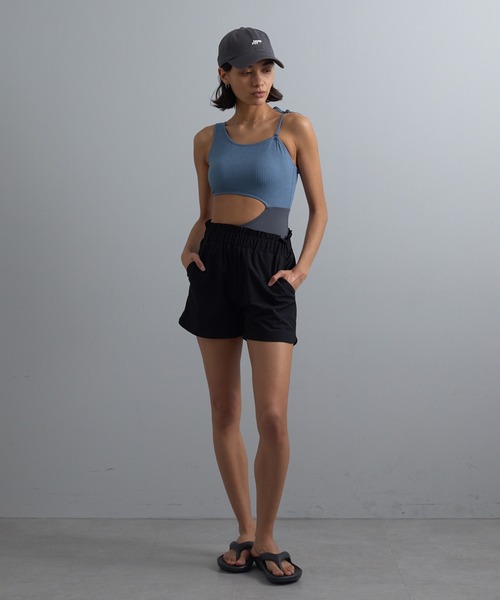 COLONY 2139(コロニートゥーワンスリーナイン)の「ラッシュガードショートパンツ(ラッシュガード・レディース・アイボリー/ブラック・FREE)」の22枚目の写真