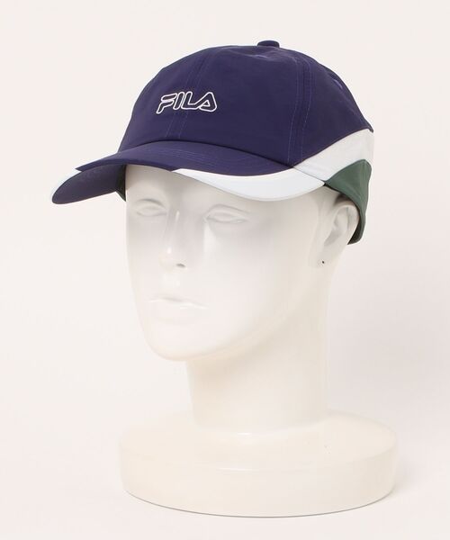 FILA（フィラ）の「FILA/フィラ キャップ FLU 3 COLOURS 6P CAP 251013607（キャップ・メンズ・ネイビー/ブラック/ホワイト・FREE）」の10枚目の写真