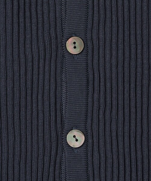 GALERIE VIE(ギャルリー ヴィー)の「■ギザコットンリブ Vネックカーディガン(カーディガン/ボレロ・レディース・ライトベージュ/ブルー/ネイビー/ライトグレー・FREE)」の12枚目の写真