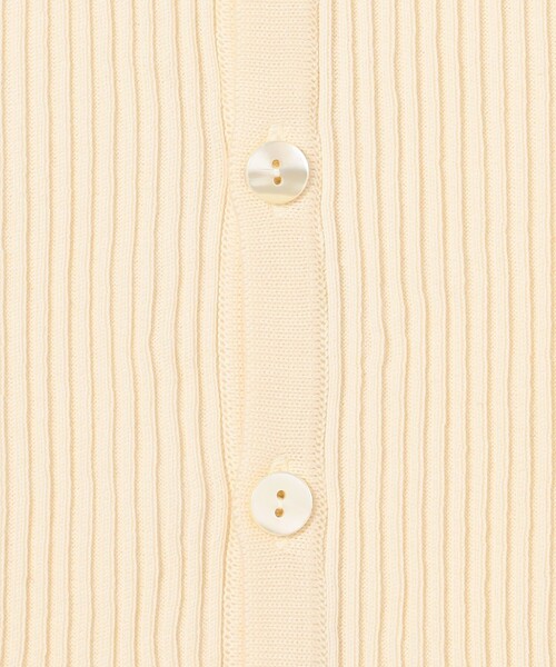 GALERIE VIE(ギャルリー ヴィー)の「■ギザコットンリブ Vネックカーディガン(カーディガン/ボレロ・レディース・ライトベージュ/ブルー/ネイビー/ライトグレー・FREE)」の14枚目の写真