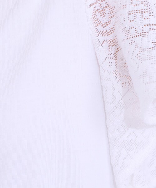DRESKIP(ドレスキップ)の「【S-LL】大人の上品コーデに お袖レース切り替えトップス(Tシャツ/カットソー・レディース・オフホワイト/ブラック/スモーキーグリーン系・01/02/03/04)」の19枚目の写真