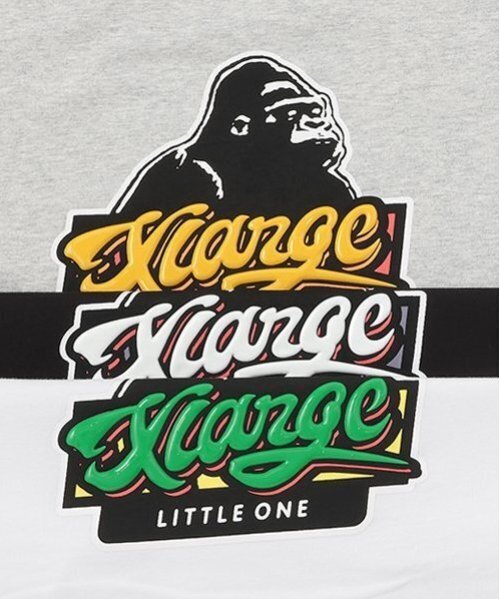 XLARGE KIDS（エクストララージキッズ）の「OGゴリラ&ロゴ半袖Tシャツ（Tシャツ/カットソー・キッズ・ブラック/ホワイト/トップグレー・90cm/140cm/110cm/120cm/130cm/80ｃｍ/100cm）」の8枚目の写真