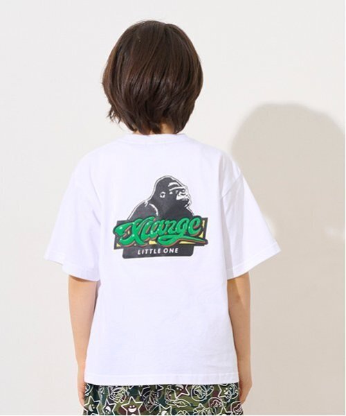 XLARGE KIDS（エクストララージキッズ）の「OGゴリラ&ロゴ半袖Tシャツ（Tシャツ/カットソー・キッズ・ブラック/ホワイト/トップグレー・90cm/140cm/110cm/120cm/130cm/80ｃｍ/100cm）」の14枚目の写真