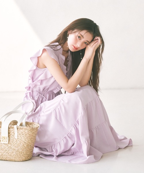 セール】デザインティアードワンピース（ワンピース）｜SNIDEL