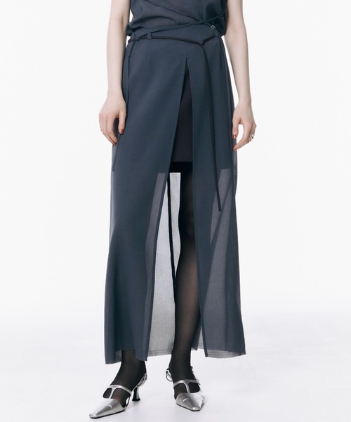 JOSE MOON CRUMPLED SLIT SKIRT/スリットスカート JOSE MOON（ジョゼムーン）の「CRUMPLED SLIT SKIRT/クランプル