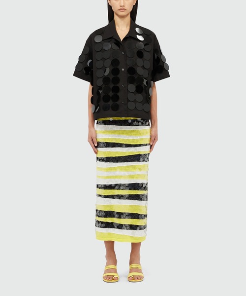 新品未使用 MSGM Tシャツ スパンコールロゴ MSGM エムエスジーエム