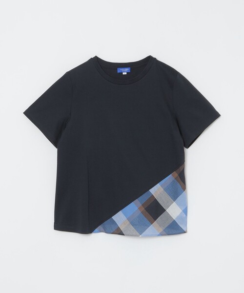 セール】コンパクトピマスムースバイアスチェックTシャツ（T