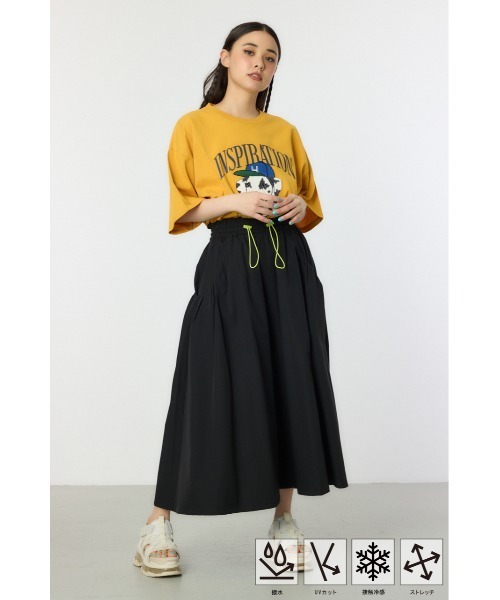 RODEO CROWNS WIDE BOWL（ロデオクラウンズワイドボウル）の「W/Rビッグポケットフレアスカート（スカート・レディース・ブラック/ライトグレー/カーキ/オレンジ・FREE）」の15枚目の写真