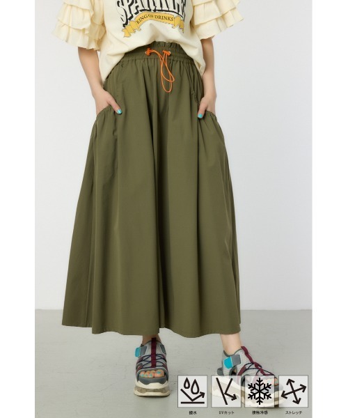 RODEO CROWNS WIDE BOWL（ロデオクラウンズワイドボウル）の「W/Rビッグポケットフレアスカート（スカート・レディース・ブラック/ライトグレー/カーキ/オレンジ・FREE）」の18枚目の写真