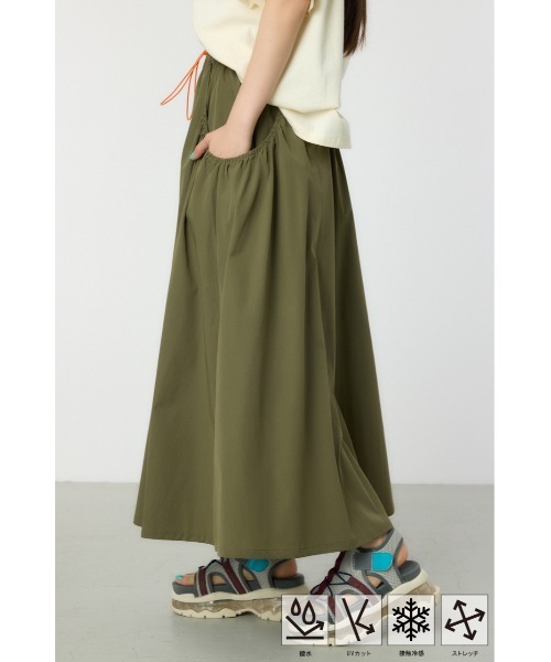 RODEO CROWNS WIDE BOWL（ロデオクラウンズワイドボウル）の「W/Rビッグポケットフレアスカート（スカート・レディース・ブラック/ライトグレー/カーキ/オレンジ・FREE）」の19枚目の写真