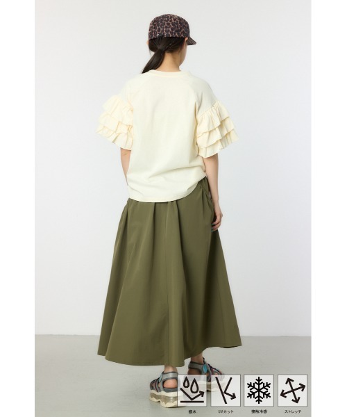 RODEO CROWNS WIDE BOWL（ロデオクラウンズワイドボウル）の「W/Rビッグポケットフレアスカート（スカート・レディース・ブラック/ライトグレー/カーキ/オレンジ・FREE）」の22枚目の写真