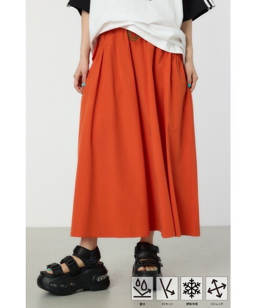 RODEO CROWNS WIDE BOWL（ロデオクラウンズワイドボウル）の「W/Rビッグポケットフレアスカート（スカート・レディース・ブラック/ライトグレー/カーキ/オレンジ・FREE）」の6枚目の写真