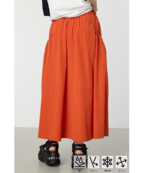 RODEO CROWNS WIDE BOWL（ロデオクラウンズワイドボウル）の「W/Rビッグポケットフレアスカート（スカート・レディース・ブラック/ライトグレー/カーキ/オレンジ・FREE）」の8枚目の写真