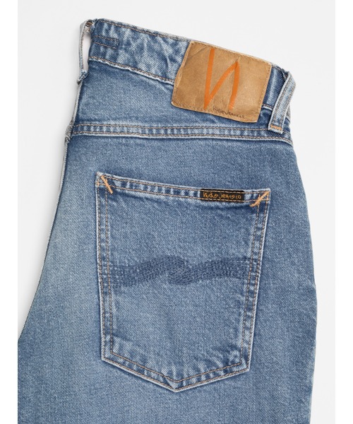 Nudie Jeans（ヌーディージーンズ）の「Nudie Jeans/ヌーディージーンズ Mellow Mae / スリムストレートジーンズ / Soft Blues / レングス28（デニムパンツ・レディース・ライトインディゴブルー・24inch/27inch/26inch/25inch/28inch）」の3枚目の写真