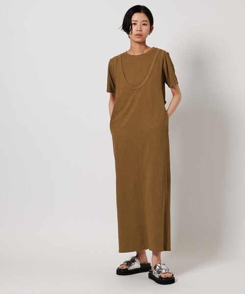 epine U cut layered onepieceエピヌワンピース épine label wool pleats onepiece （2color） | épine
