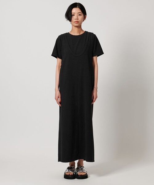 ワンピース epine U cut layered onepiece U cut layered onepiece（2color） | épine