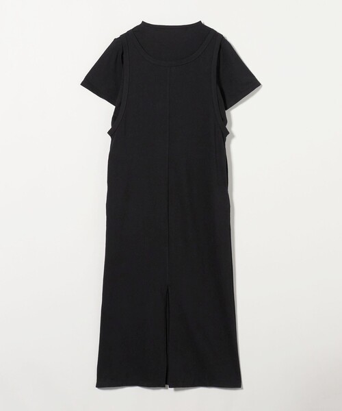 CITEN(シテン)の「<CITEN>Uネックレイヤードカットワンピース(ワンピース・レディース・ブラック/モカ・M/S)」の4枚目の写真