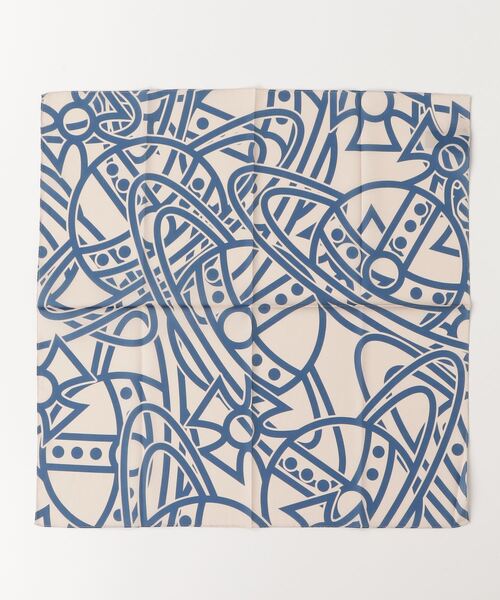 Vivienne Westwood(ヴィヴィアンウエストウッド)の「TANGLED ORB HANDKERCHIEF 58X58 TANGLED(ハンカチ/ハンドタオル・メンズ・レッド系その他2/ピンク/グリーン・FREE)」の3枚目の写真