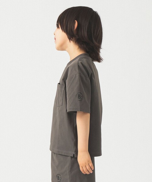 B:MING by BEAMS(ビーミングバイビームス)の「ランド アンド ウォーター クルーネック Tシャツ 2025SS(100~140cm)(Tシャツ/カットソー・キッズ・ブラウン系その他5/ブラック・100/110/120/130/140)」の6枚目の写真