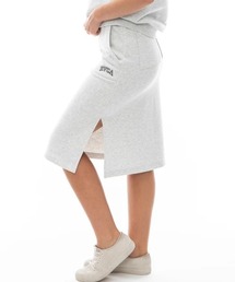 RVCA（ルーカ）の「【RVCA/ルーカ】24SS ARCH RVCA SWEAT SKIRT/ウエストゴムワンポイントロゴサイドスリットライトスウェットスカート（スカート）」
