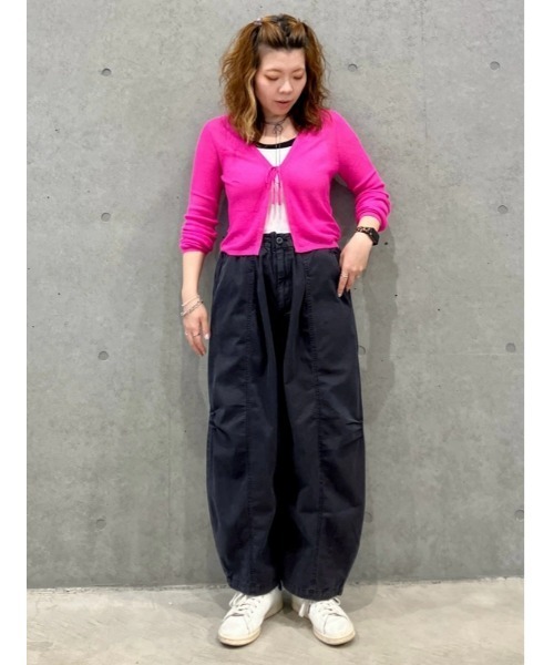 美品 sacai 変形カーディガン ボレロ リブニット Aライン パイピング セール】 モチーフ付き透かし編みカーディガン （カーディガン