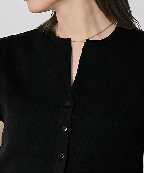 UR'S（ユアーズ）の「ウエストシェイプキーネックニット（ニット/セーター・レディース・グレー系その他/ブラック/ブラウン・S/M/L）」の11枚目の写真