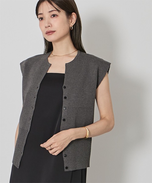 UR'S（ユアーズ）の「ウエストシェイプキーネックニット（ニット/セーター・レディース・グレー系その他/ブラック/ブラウン・S/M/L）」の21枚目の写真