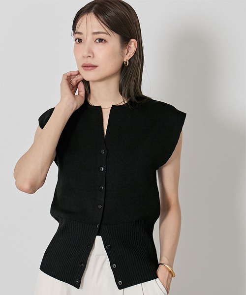 UR'S（ユアーズ）の「ウエストシェイプキーネックニット（ニット/セーター・レディース・グレー系その他/ブラック/ブラウン・S/M/L）」の12枚目の写真