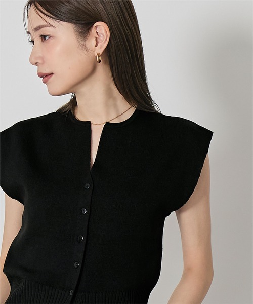 UR'S（ユアーズ）の「ウエストシェイプキーネックニット（ニット/セーター・レディース・グレー系その他/ブラック/ブラウン・S/M/L）」の13枚目の写真