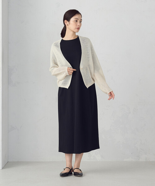 COMME CA ISM(コムサイズム)の「スリーブデザイン ワンピース(ワンピース・レディース・ネイビー/グリーン/ブラウン/ブラック・FREE)」の5枚目の写真