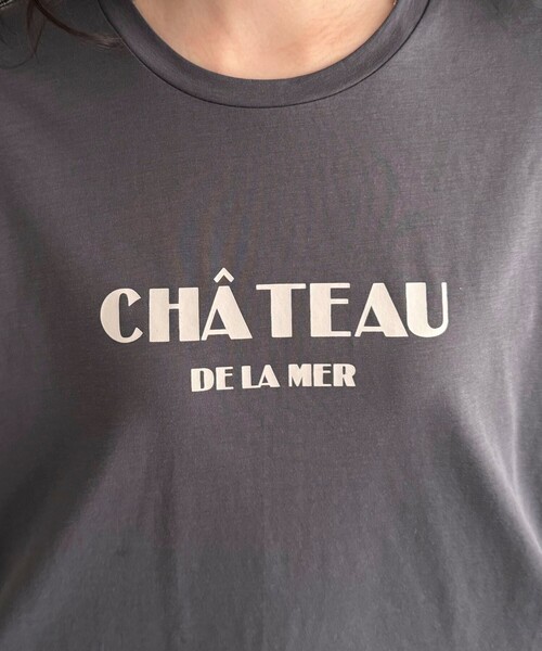 fredy emue（フレディエミュ）の「シルケット袖口 ロール5分袖ロゴTシャツ（Tシャツ/カットソー・レディース・ベージュ/オフホワイト/チャコールグレー/ベビーピンク・38）」の20枚目の写真