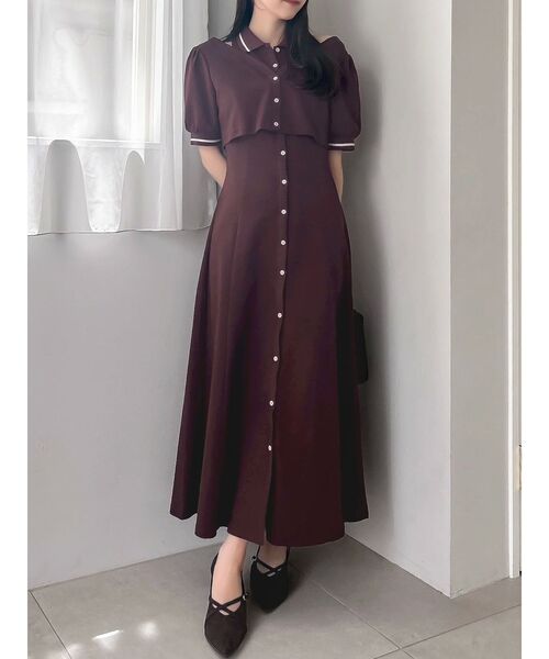 【POLOBCSコラボ】レイヤードポロワンピース POLOBCSコラボ】レイヤードポロワンピース（ワンピース）｜POLO