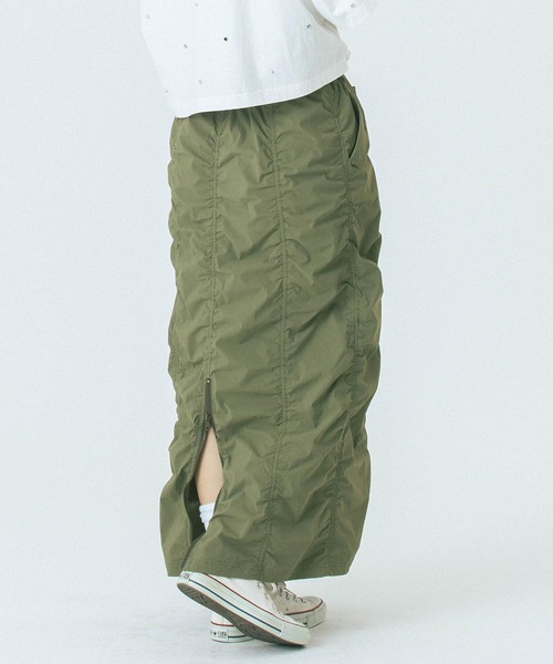 ROSE BUD(ローズバッド)の「SHIRRING SKIRT(スカート・レディース・チャコール/カーキ・ONE SIZE)」の9枚目の写真