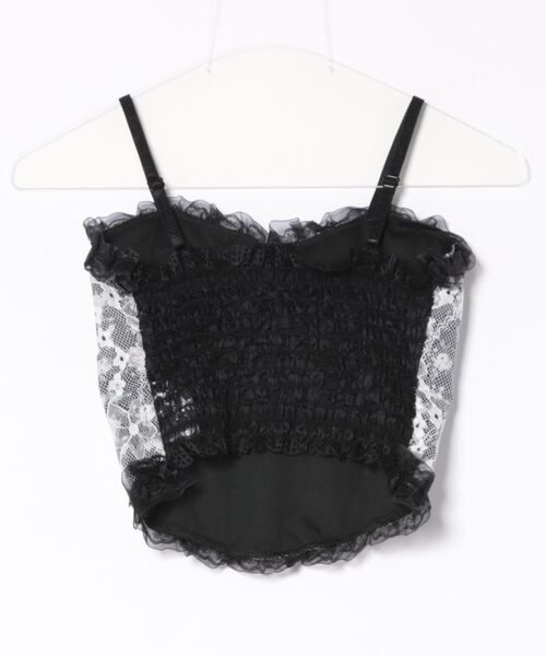Mayree（メイリー）の「【Mayree】小花柄 総レース キャミソール（キャミソール・レディース・ホワイト/ブラック・FREE）」の6枚目の写真