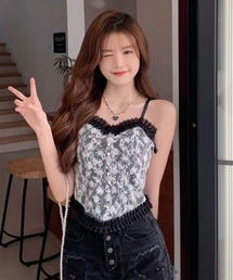 Mayree | 【Mayree】小花柄 総レース キャミソール(キャミソール)