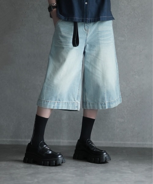 order ハーフデニム　パンツ　ルーズデニム　ジョーツ　Lサイズ order ハーフデニム パンツ ルーズデニム ジョーツ Lサイズ